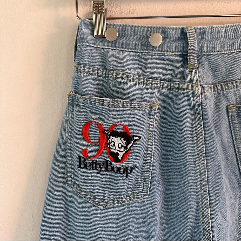 Betty Boop Criss Cross High Waisted Jeans